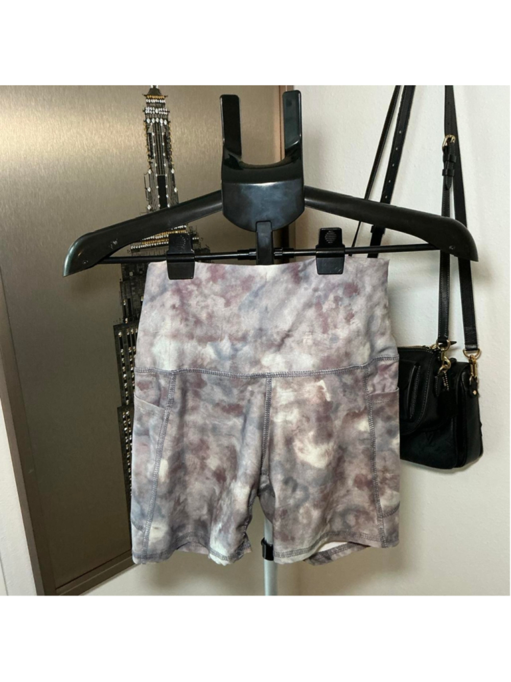 Evolution and Creation EVCR Tie Dye High Waist Biker Shorts Size Small